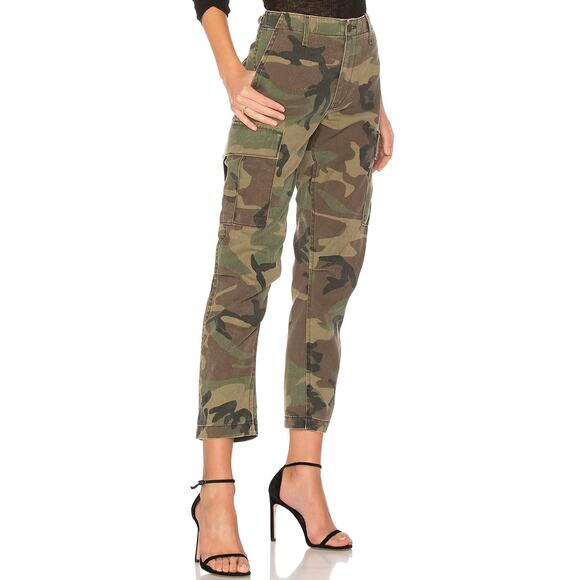 NWOT RE/DONE Originals Cargo Pants Camo Size 27 Green Military Utility Pockets - Picture 5 of 16